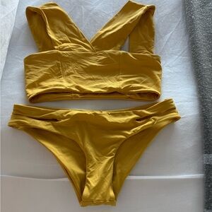 L*Space Mustard Bikini Top